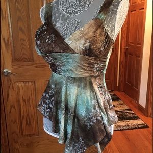 CRUSHED VELVET FEEL! VERY SOFT!TURQUOISE AND BROWNS, SOFT AND VELVETY! ENC❗️